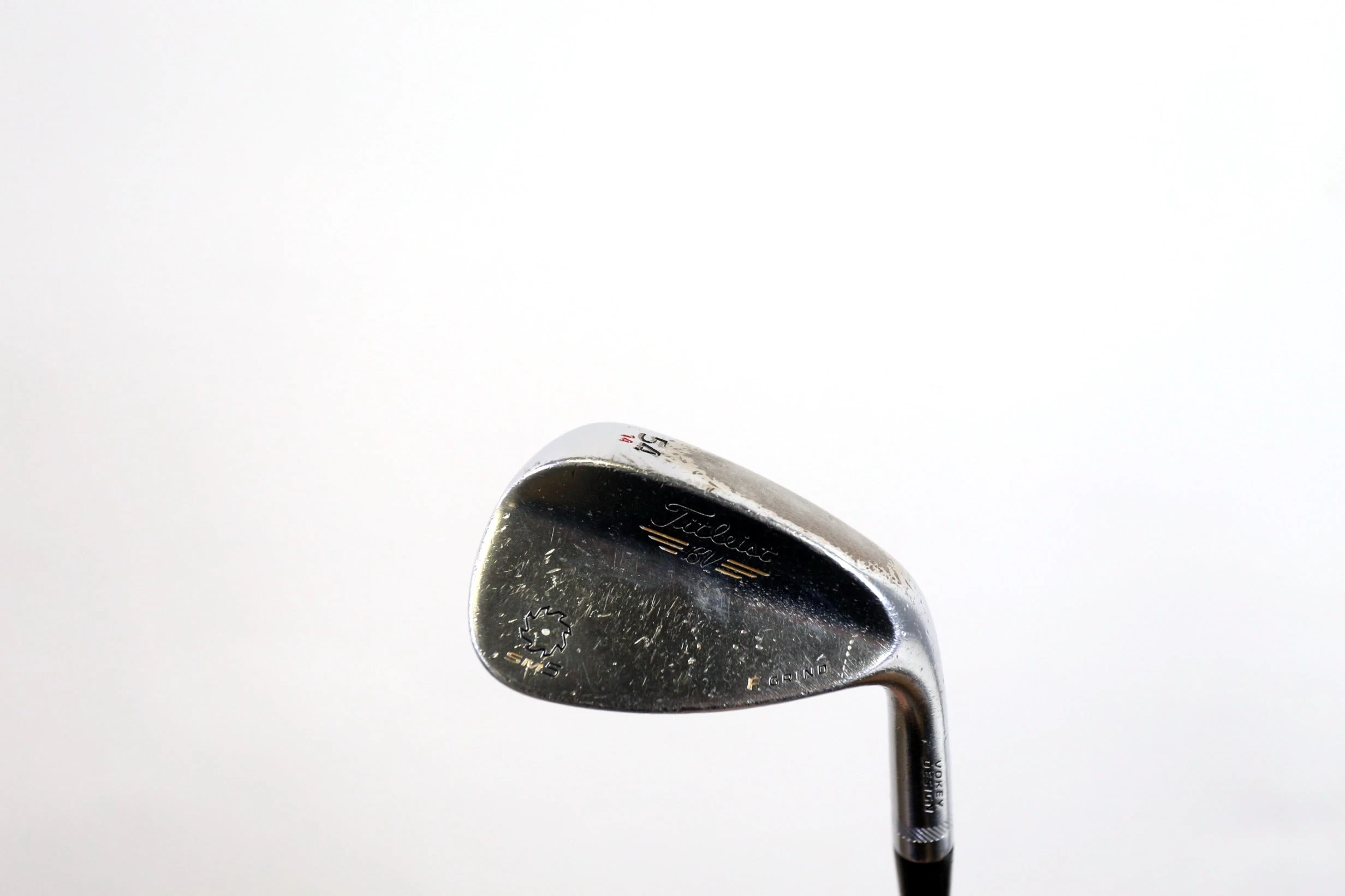 Titleist Vokey SM5 Gold Nickel 54* Wedge RH 35 In Vokey Steel Shaft Stiff Flex