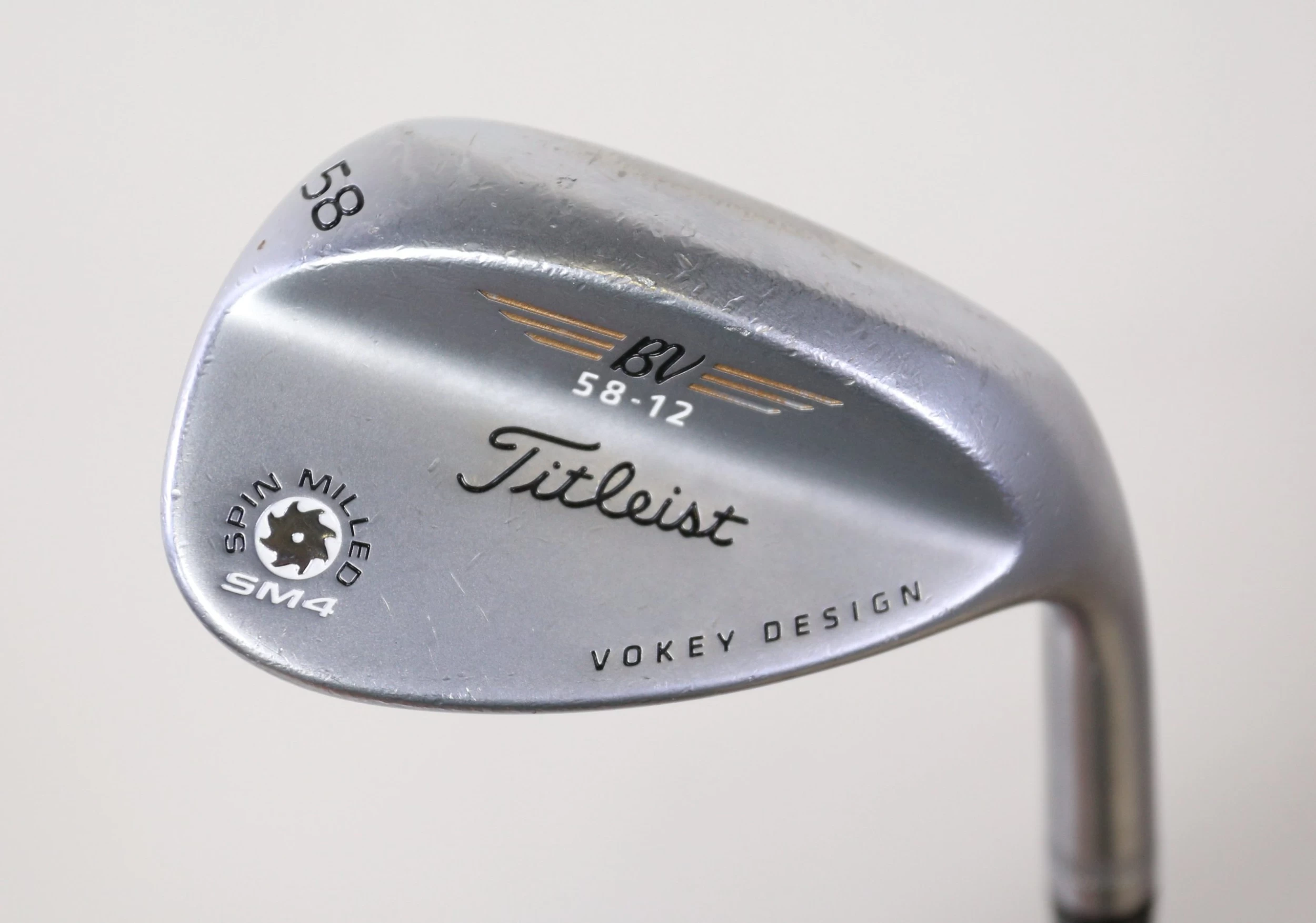 Titleist Vokey SM4 Tour Chrome 58* Wedge RH 35 In Steel Shaft Wedge Flex