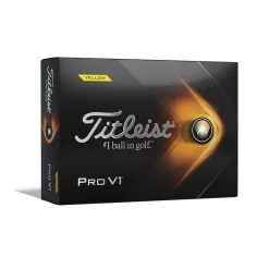 Titleist Pro V1 Golf Balls Yellow 2021  