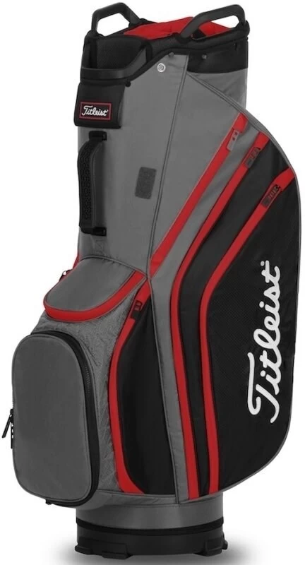 Titleist LightWeight 14 Golf Cart Bag Charcoal/Black/Red