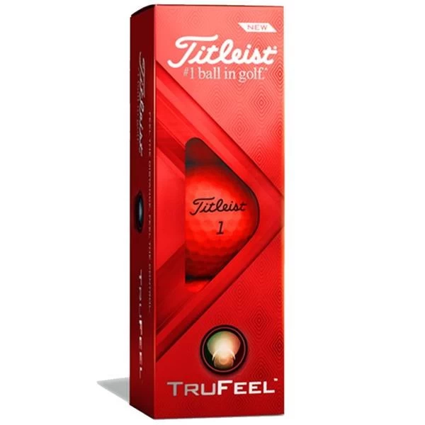 Titleist Trufeel Golf Balls Dozen Red - Image 4
