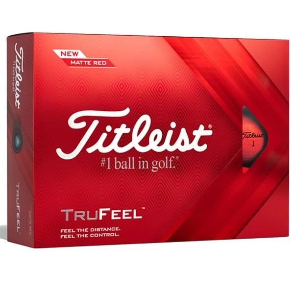 Titleist Trufeel Golf Balls Dozen Red