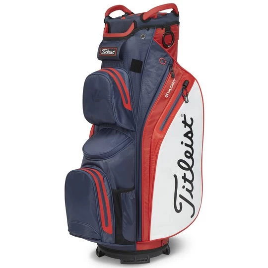 Titleist StaDry Cart 14 Bag Navy/Red/White