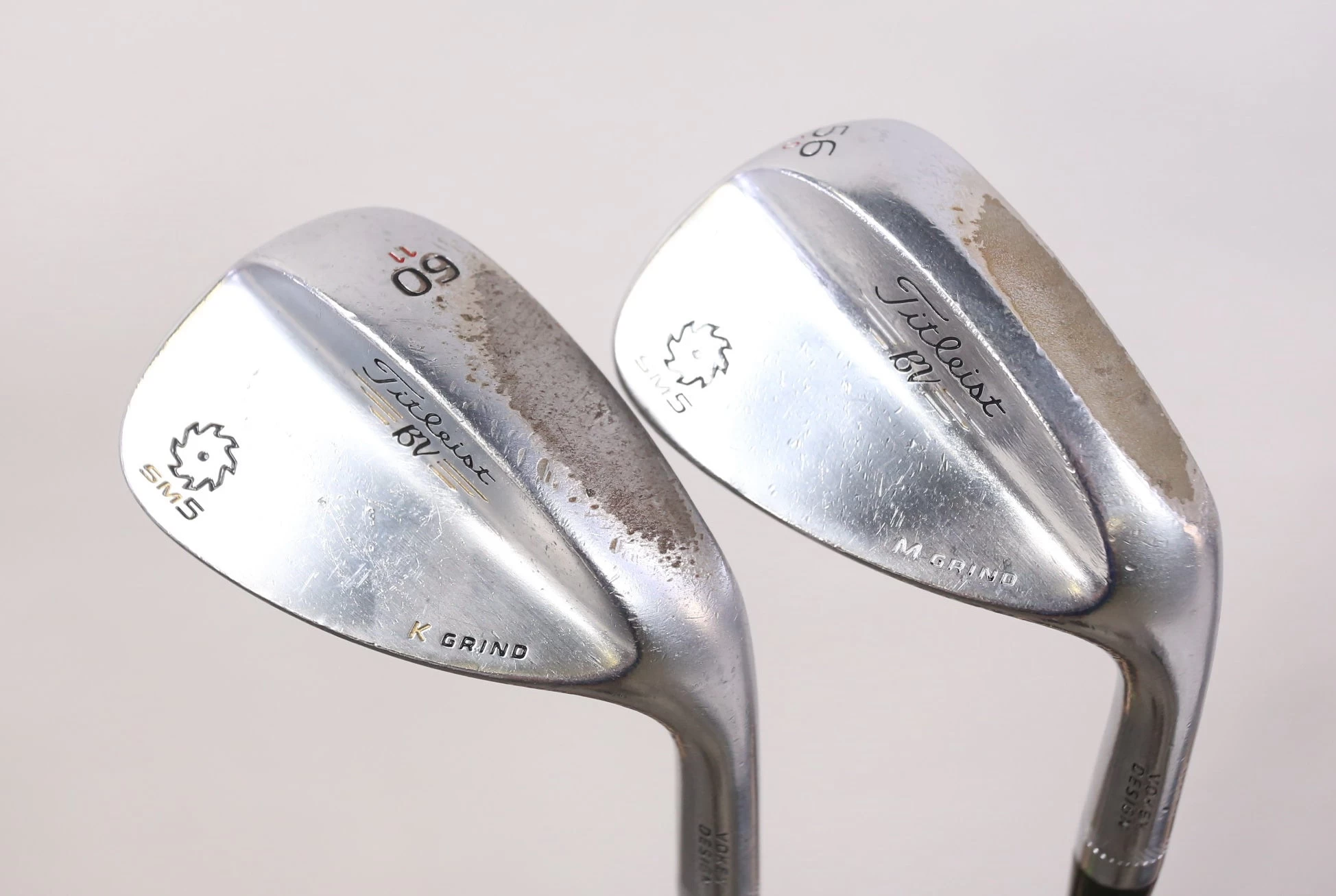 Titleist Vokey SM5 Tour Chrome 56*, 60* Wedge Set RH Steel Shaft Stiff Flex