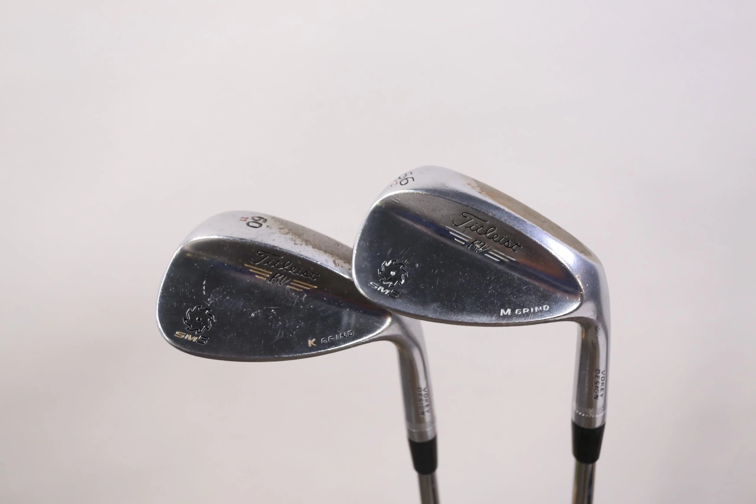Titleist Vokey SM5 Tour Chrome 56*, 60* Wedge Set RH Steel Shaft Stiff Flex - Image 4