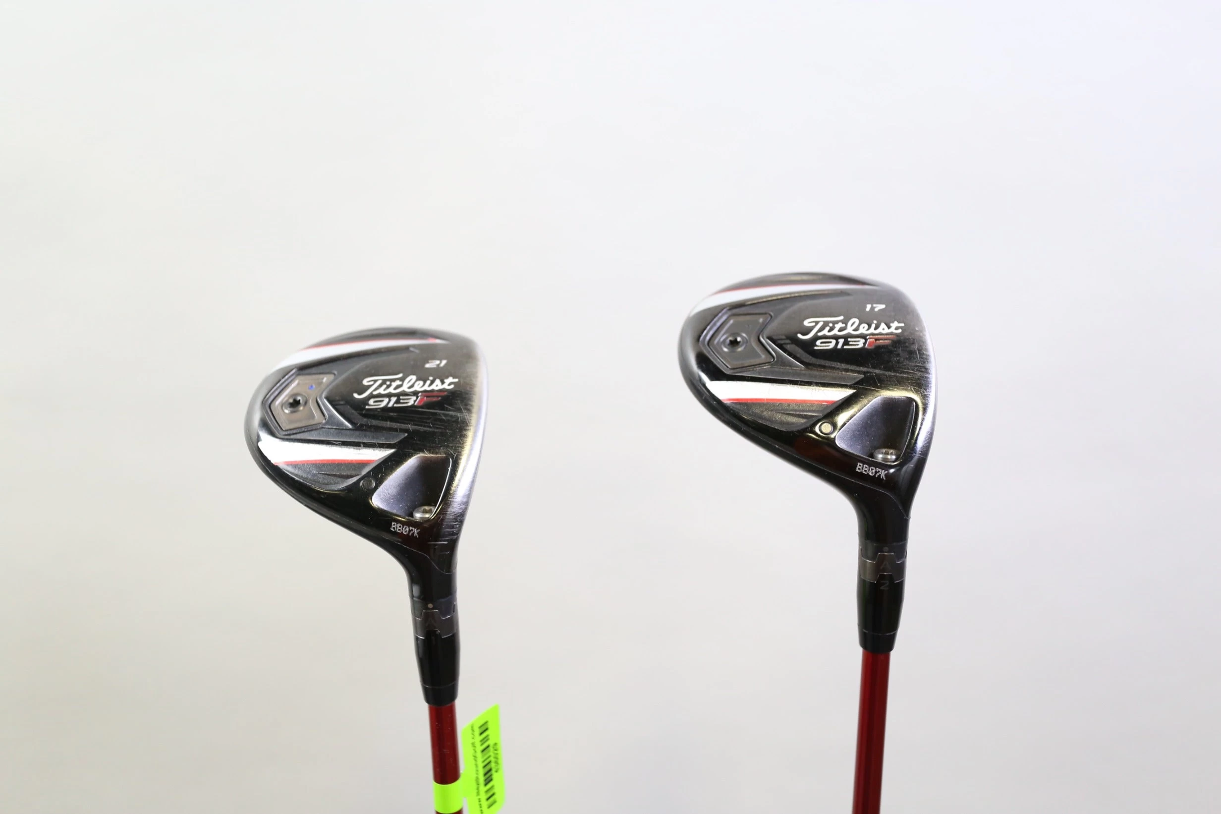 Titleist 913F 17*, 21* Wood Set RH Mitsubishi Bassara Graphite Shafts Seniors